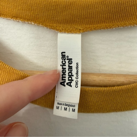 Commonwealth Brewing White & Mustard Yellow Baseball Tee Unisex - Picture 4 of 5